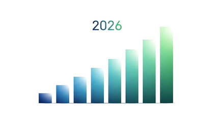 Graphical representation of increasing business trends in 2026