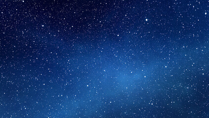 Deep Blue Starry Night Sky Christmas Background with Soft Galaxy Light Gradient