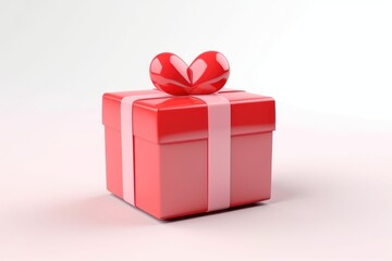 Obraz premium Gift white background celebration anniversary.