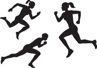 runners vector silhouettes, silhouette of a man, silhouette, runner, athlete, silhouettes, player, sports, ball, vector, sport, run, people, football, jump, men, action, running, body, jogging, 
