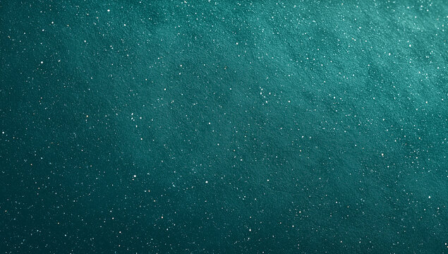 Teal Blue Textured Night Sky Background with Tiny Snow and Star Particles