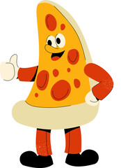 Pizzeria Mascot Vector Illustration