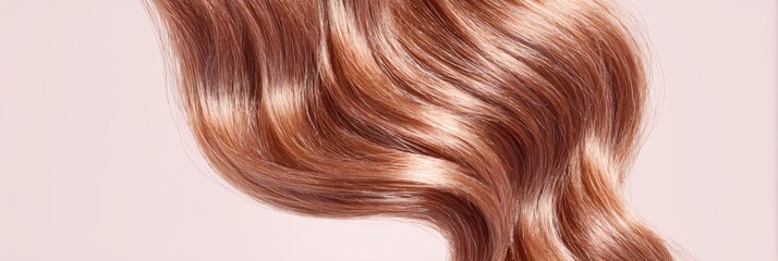 Woman's hair is curled and has a lot of volume