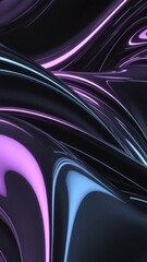 Abstract Neon Swirls: Dynamic Purple and Blue Light Patterns
