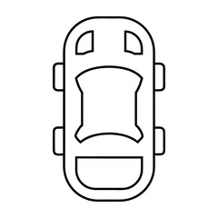 Smart Car Controller Outline Vector Illustration Transparent Background