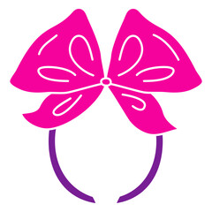 Pink hair tiara cut out © Vexels