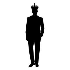 Prom king silhouette © Vexels