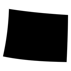 Colorado usa map silhouette