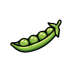 A beautiful Clipart collection, an Attractive Minimalist illustration, a simple illustration with EPS format design
A_Simple_flat_2D_icon_of_a_green_pea_pod_isolated_