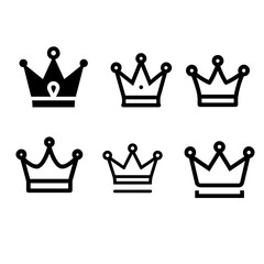 Royal Crown Icon Set