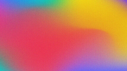 Vibrant rainbow spectrum of colors with a subtle textured grain effect creating a lively abstract background