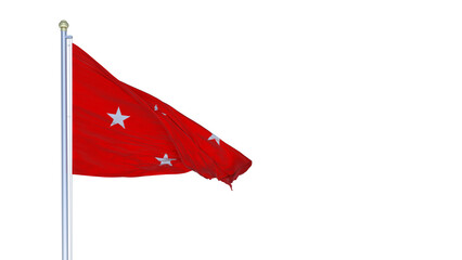 A bandeira da cidade de Londrina, Paran&aacute;, Brasil - Ilustra&ccedil;&atilde;o 3D	