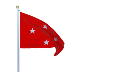 A bandeira da cidade de Londrina, Paran&aacute;, Brasil - Ilustra&ccedil;&atilde;o 3D	