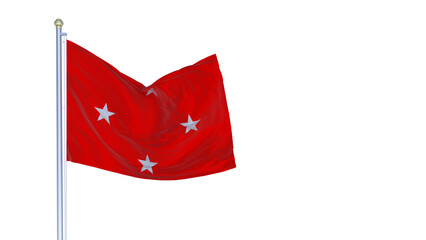 A bandeira da cidade de Londrina, Paran&aacute;, Brasil - Ilustra&ccedil;&atilde;o 3D	