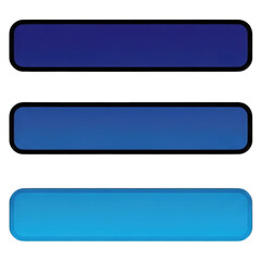 Obraz premium Three blue gradient bars on icon isolated on white transparent background png 2025 2026 download