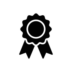 &ldquo;Award Badge Icon &ndash; Ribbon Medal Silhouette Vector&rdquo;
