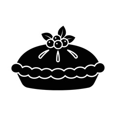 “Fruit Basket Icon – Fresh Produce Container Silhouette Vector”
