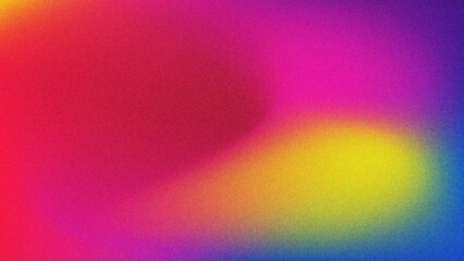 Vibrant abstract gradient background with a textured grainy effect in a spectrum of bright energetic colors