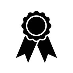 &ldquo;Award Badge Icon &ndash; Ribbon Medal Silhouette Vector&rdquo;
