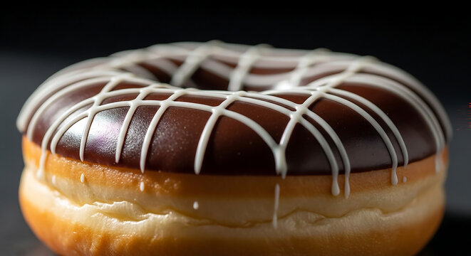 Indulge in this tempting chocolate donut treat, the perfect sweet delight for satisfying cravings and adding a touch of joy to your day