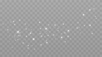 Glowing Shining Particles and Stars. Shining stars