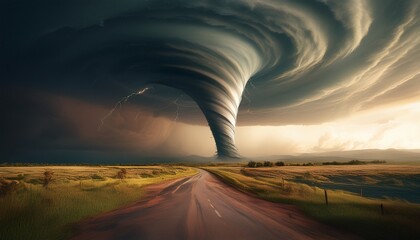 a large tornado tornado alley generative ai