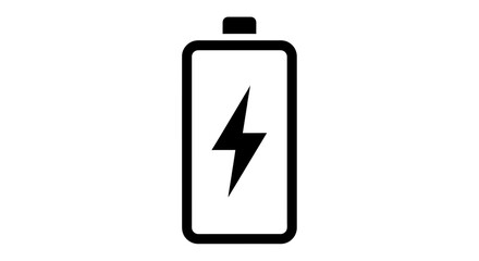 Battery Power Icon – Energy Charge Symbol for Tech, Electricity, and Device Graphics