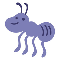 Purple ant character