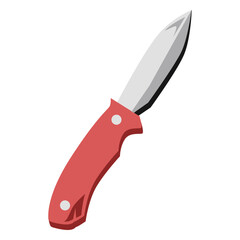 Knife semi flat weapons