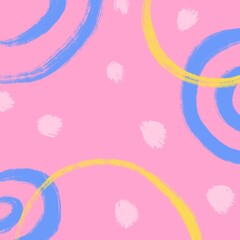 colorful abstract background with pink flowers