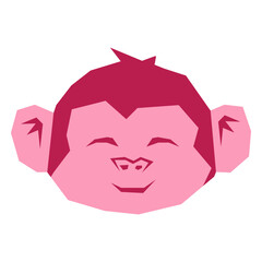 Smiley red monkey