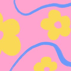 abstract background with flowers