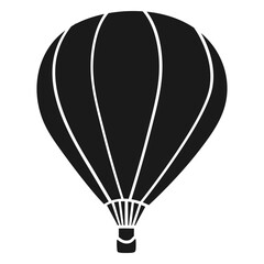 Fototapeta premium Detailed Hot Air Balloon Silhouette