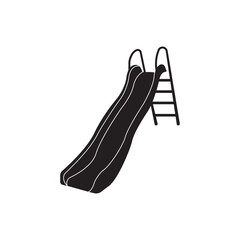 Playground Icon Silhouette Illustration. Children Vector Graphic Pictogram Symbol Clip Art. Doodle Sketch Black Sign.