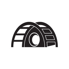 Playground Icon Silhouette Illustration. Children Vector Graphic Pictogram Symbol Clip Art. Doodle Sketch Black Sign.