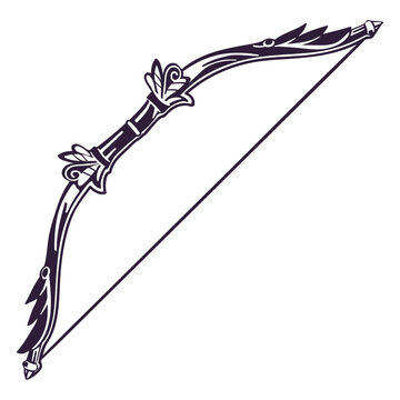 Archery decorated bow