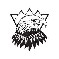 Obraz premium Eagle head vector illustration