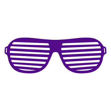 Shutter glasses cut out 80s