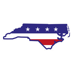 North carolina color stroke states