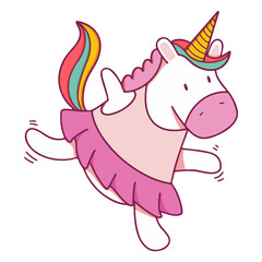 Unicorn ballet character