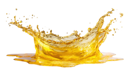 splash of oil or juice isolated on a white background