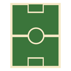 Soccer field minimalist icon