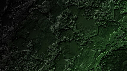 Dark green cracked texture background for grunge design and abstract surface