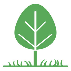 Simple minimalist tree icon