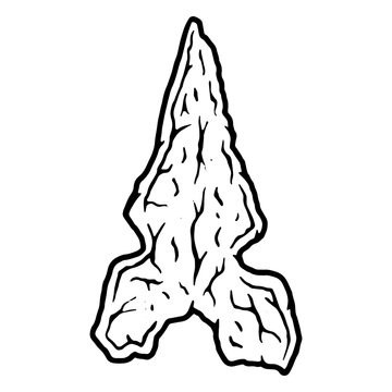 Prehistoric arrowhead icon