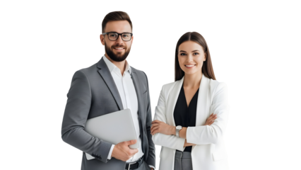 Professional Businessmen and Businesswomen posing for a corporate headshot