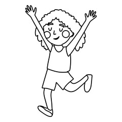 Simple happy kid children