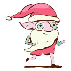 Anti Christmas weird elf holiday character