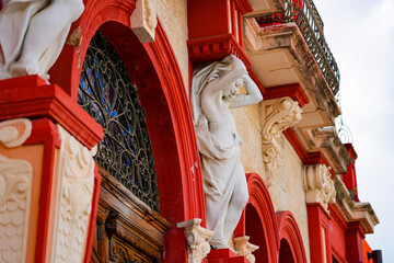 Ponce Old District Court : neoclassical architecture with Caryatids on the Plaza Federico Degetau in Ponce, Puerto Rico © Alexandre ROSA