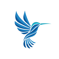 humming bird logo design template